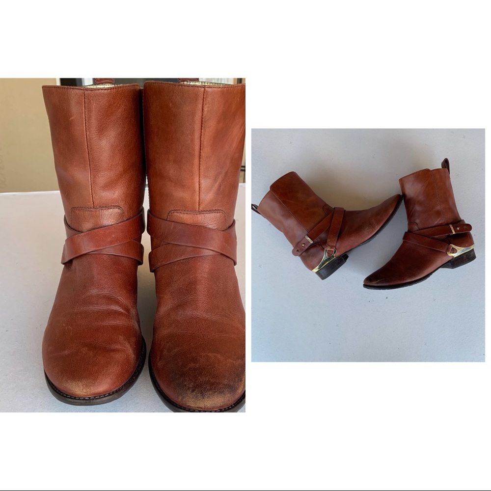 Elaine Turner Rowan Boots size 7 - Cognac color